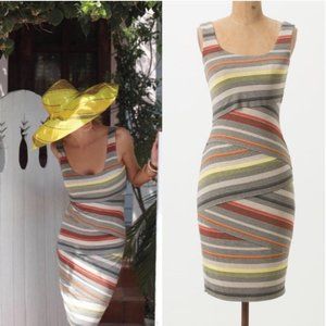 3 for $30!  Anthropologie Bailey 44 Maia Stripe Layered Column Tank Mini Dress